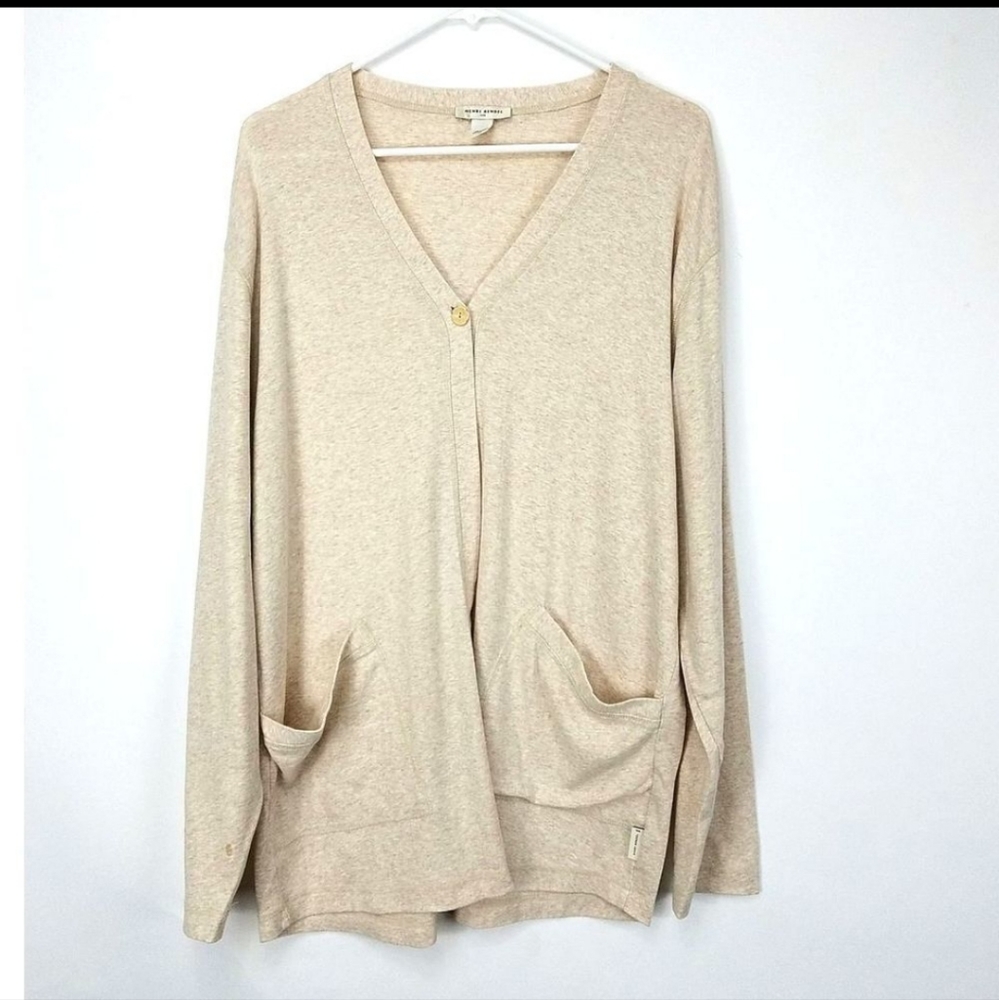 Henri Bendel Spa One Button Cardigan